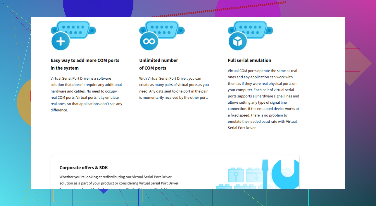 Is there a good way to split a single COM port signal with software?