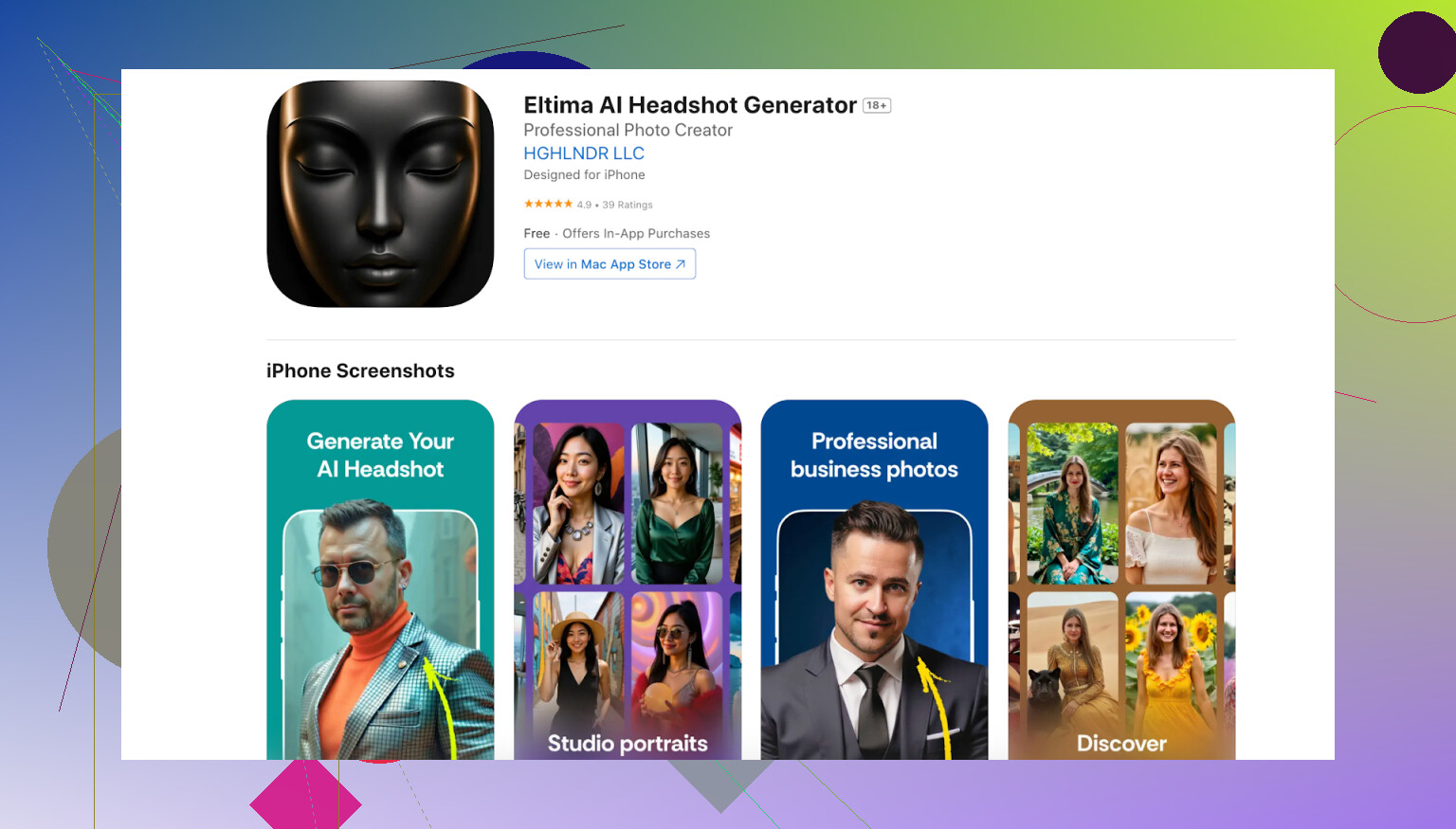 2. Eltima AI Headshot Generator