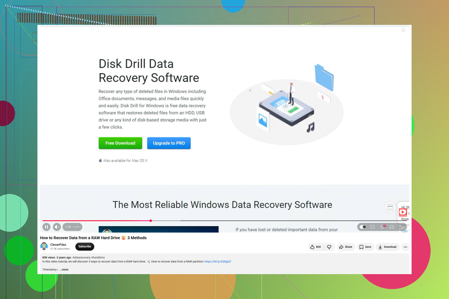 Melhor opção para recuperação de dados de disco rígido externo Seagate?
