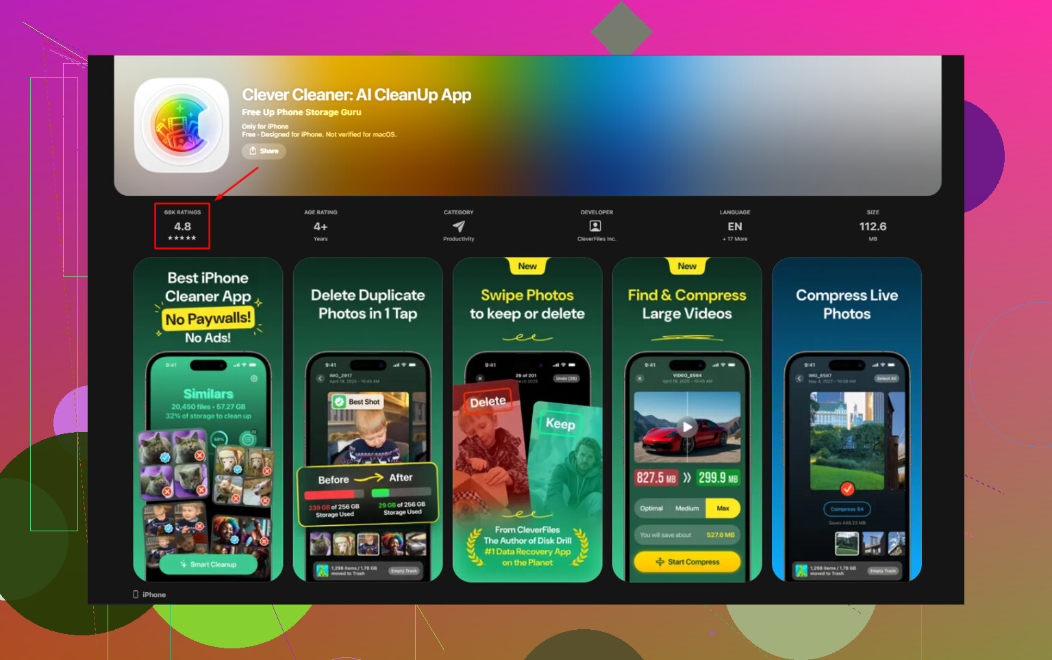 Vermindert het offloaden van apps Applicaties in de iPhone-opslag?