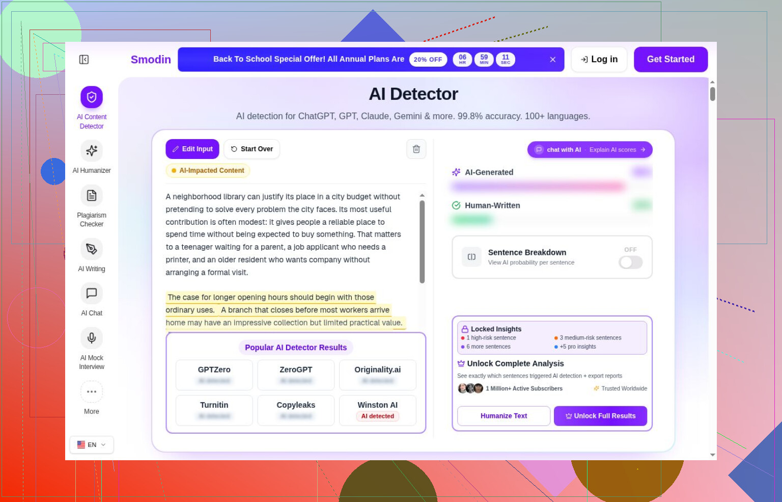 13. SciSpace AI Detector