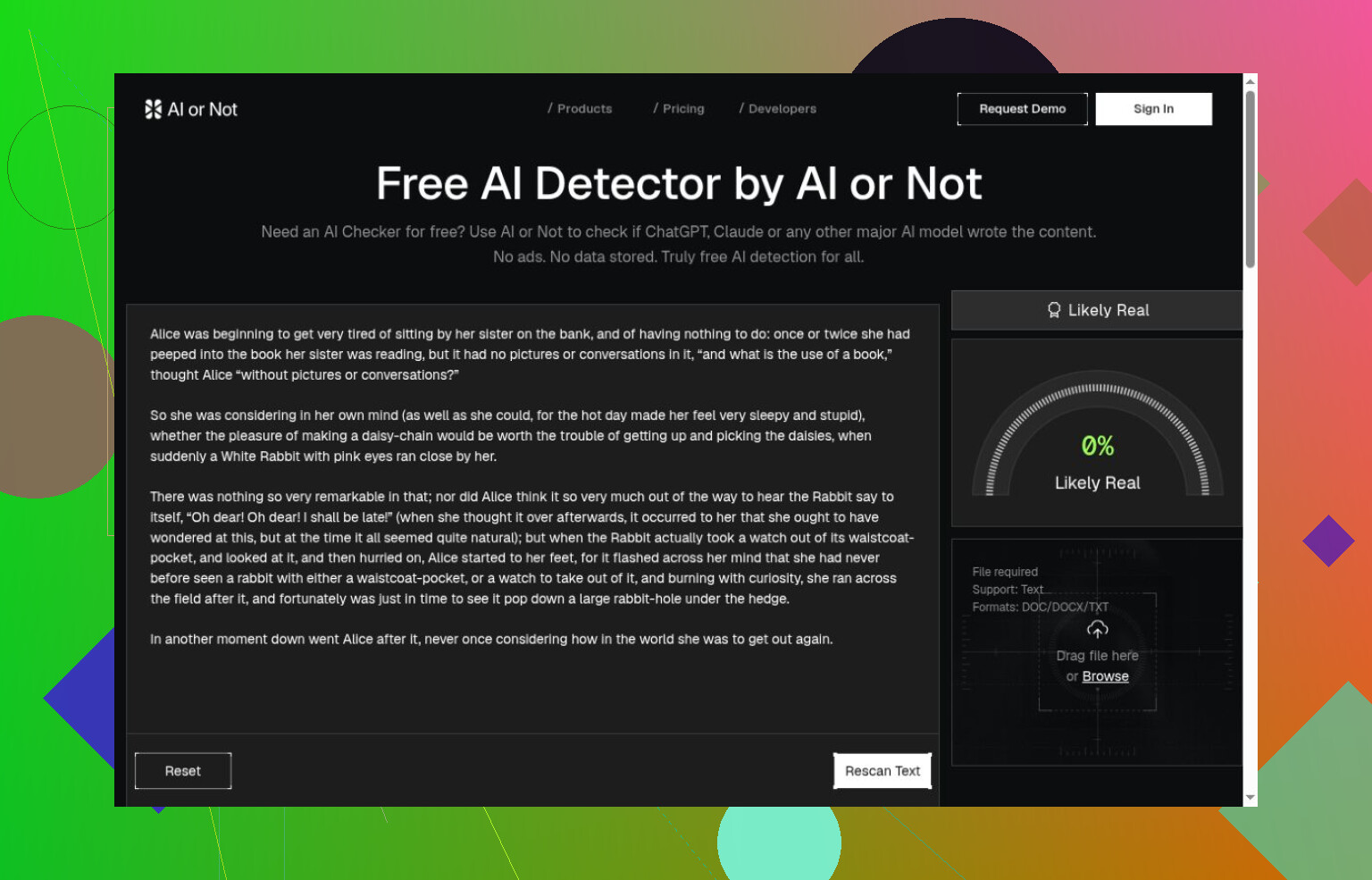 1. Clever AI Detector